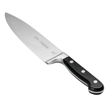 Faca Chef 8", Tramontina, Century 24011108, Preto