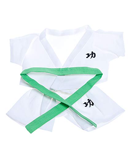 Karate Outfit with 6 Colored Belts Fits Most 8