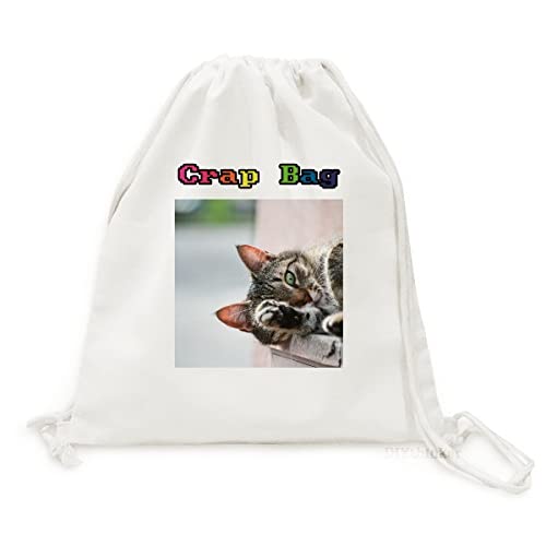 Sac à dos en toile chat mignon pour voyage léger et quotidien confortable