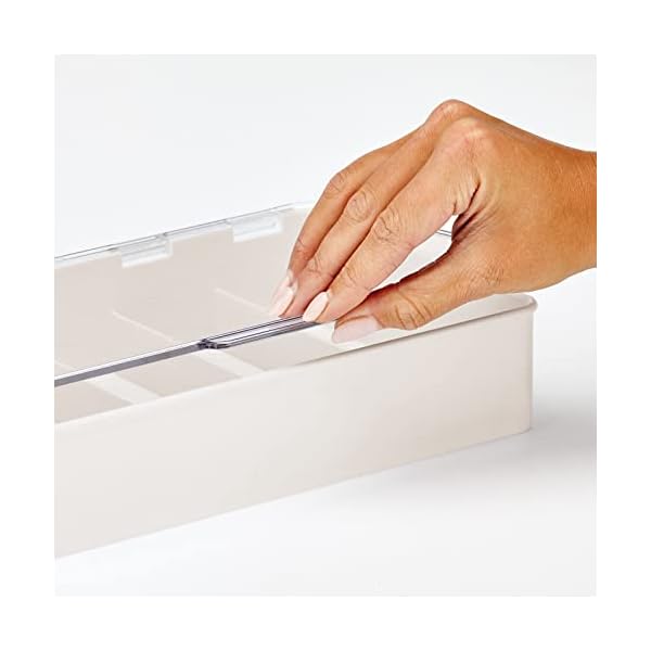 mDesign 2er-Set Aufbewahrungsbox für Brillen – Brillenablage aus Kunststoff mit 5 Fächern – Brillenaufbewahrung für… – Bild 4