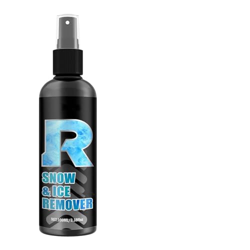 Mikiuly 100ml Enteiser, Enteiserspray Auto,Scheibenfrostschutz, Enteiserspray,Scheibenenteiser Spray Auto,Eisspray Auto,Scheiben Entfroster Auto,für Auto-Scheiben Spiegel Scheinwerfer