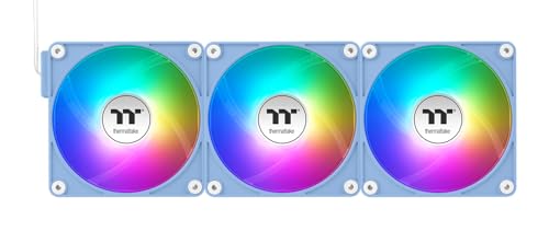 Image of Thermaltake CT120 EX ARGB Sync PC Cooling Fan Hydrangea Blue 3 Pack /Fan /12025 /PWM 500~2000 RPM /ARGB MB Sync /Hydrangea Blue
