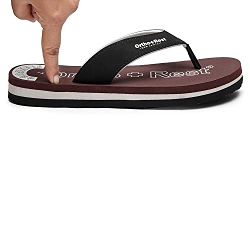 Image of Ortho + Rest Men Slipper Orthopedic Super Soft, Lightweight and Comfortable Flip Flops for Home Daily Use