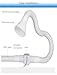 Fume Extractor Arm High Temperature Resistant Smoke Absorber Flexible Fume Collection Hose for light industrial smoke(5 x 150cm/2 x 59.1in)