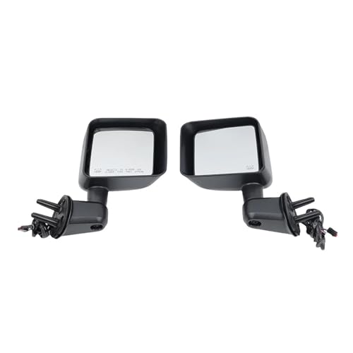 Rétroviseur extérieur en pack de un pair pour rénovation de Jeep Wrangler JK noir