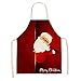 MWBLN Schürze,Weihnachtsküchen-Frauen-Schürze, 65x53cm Erwachsene Kinder Leeveless-Schürzen, Reinigungswerkzeuge für zu Hause. L56cmW45cmKinder 007