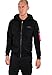 Produktbild Alpha Industries Herren Back Print Zip Hoodie Kapuzenpullover, Black, XL