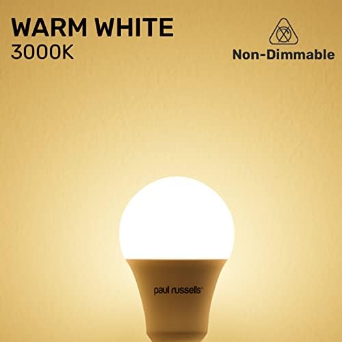 paul russells LED Light Bulbs Bayonet Cap B22D, 100w Bulb, 15W 1521LM LED Bulbs, 3000K Warm White, Classic Frosted A60 BC GLS Standard Energy Saving Light Bulbs, Pack of 3