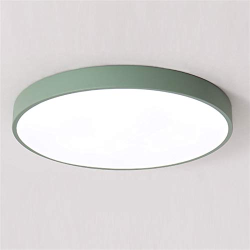 Plafoniera Led Soffitto, Plafoniere da Soffitto Plafoniera moderna soggiorno camera da letto luce corridoio balcone soffitto lampada da soffitto cucina soffitto a soffitto(Green,SINGLE WARM WHITE_27W