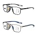 CAMKIDS Gafas de Lectura Multifocales Progresivas Hombre 2 pares TR90 Estilo Deportivo Cómodas y Ligeras Bloqueo de Luz Azul para Hombre y Mujer +2.0