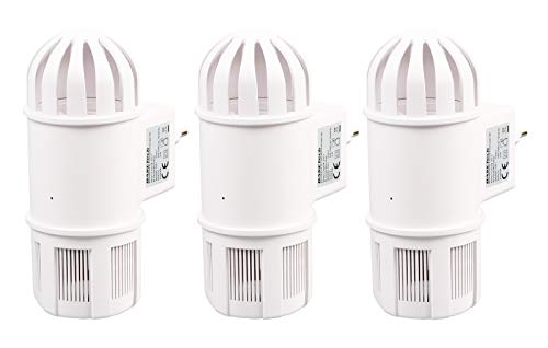 Preisvergleich Produktbild Gardigo UV-Insektenfänger 3er Set mit Ventilator-Ansaugtechnik, Insektenschutz, Insektenvernichter, Mückenschutz