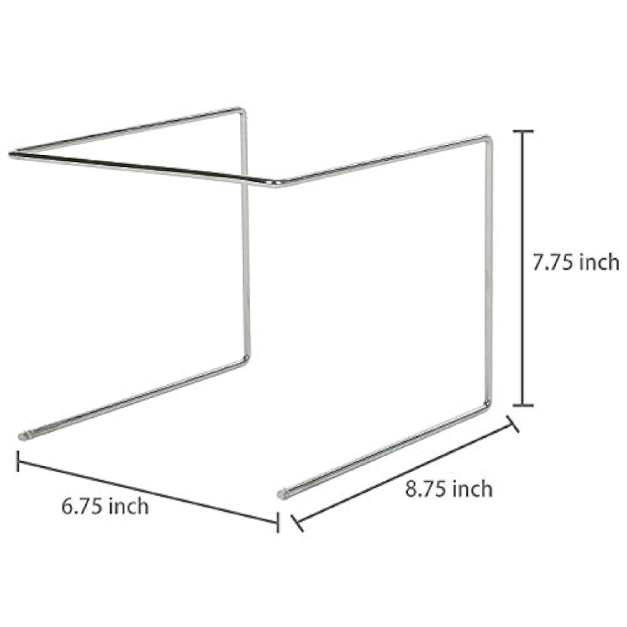 Silver Metal Pizza Tray Display Stand, Set of 4