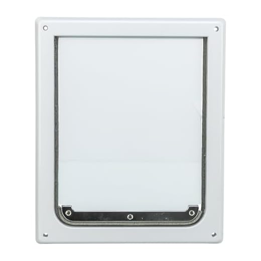 Trixie Pet Products 2-Way Locking Dog Door, Small to Medium Dogs, White