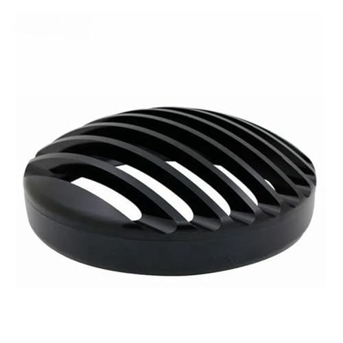 YANGTINGTING Motorrad Scheinwerfer Schutz Für Triumph Für Bobber Schwarz 2017-2024 Schwarz Motorrad Retro Scheinwerfer Grill Schutz Abdeckung