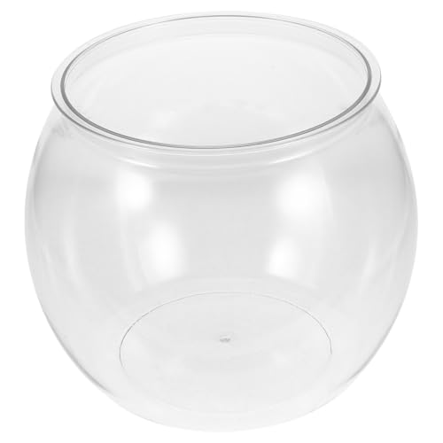 24cm Mini Aquarium Goldfischglas Kleines Aquarium Rund Fisch Mini Vase Für Zuhause Wohnzimmer Schlafzimmer Büro Schreibtisch Dekoration