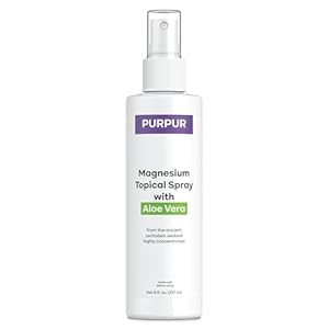 PURPUR Zechstein Magnesium Oil Spray with Aloe – Pure Magnesium Supplement Feet, Sleep, and Restless Legs Syndrome Relief | Topical Aid for Stress, Pain, and High Cortisol Management 8 Oz