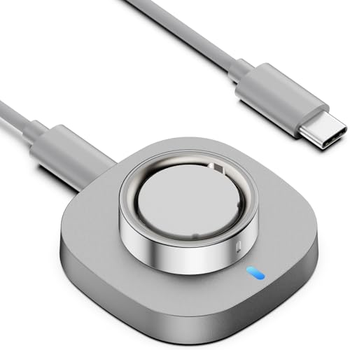 Hexasider Charger Compatible with Aura-Ring Gen 4 Charging Dock with USB-C Cable for Aura-Ring 4 Size 7