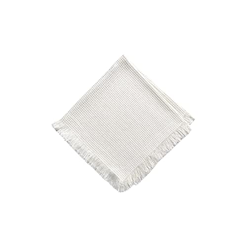 Set de 6 Servilletas de Tela 100% Algodón Color Crema miniatura 1