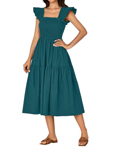 Image of Rooscier Women's A Line Smocked Midi Dress