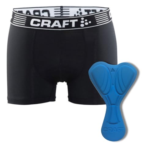 Craft Uomo Greatness Bike Boxer M Rad Unterhose, Uomo, Greatness Bike Boxer M, Black/White, S
