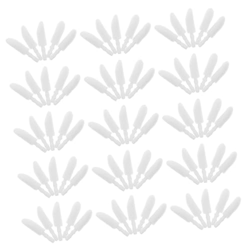 Baluue 300pcs Disposable Lip Brush Heads Lip Makeup Brush Replacement for Gloss Balm