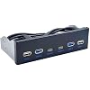 USB Type C and USB 3.0 Front Panel Hub 5.25 CD-ROM Drive Bay for Desktop CD ROM Drive Bay USB3.0/3.2 19Pin