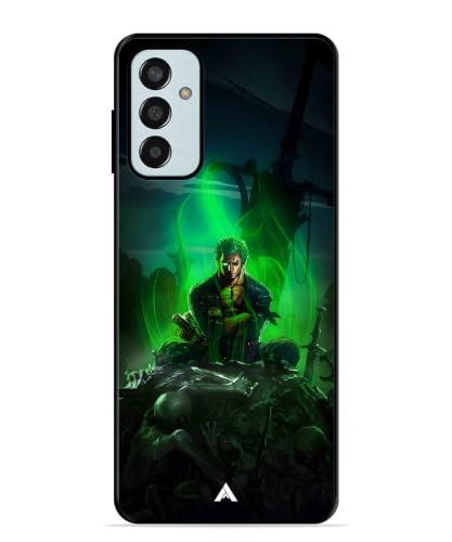 Image of Premium Anime 1 Case for Samsung Galaxy M13 4G (Glossy Finish) Soft-Touch Metal TPU Back Cover, Shockproof, Designer, Aesthetic Mobile Phone Case