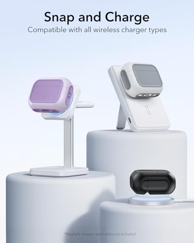 Image of ESR for AirPods Pro 3 Case, Compatible with AirPods Pro Case 3rd Generation (2025), Compatible with MagSafe, Full Drop Protection Cover with Lanyard, Purple