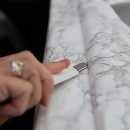 Create Your World 67.5cm x 5m d-c-fix MARBLE GREY sticky back plastic vinyl wrap film (200-8095)