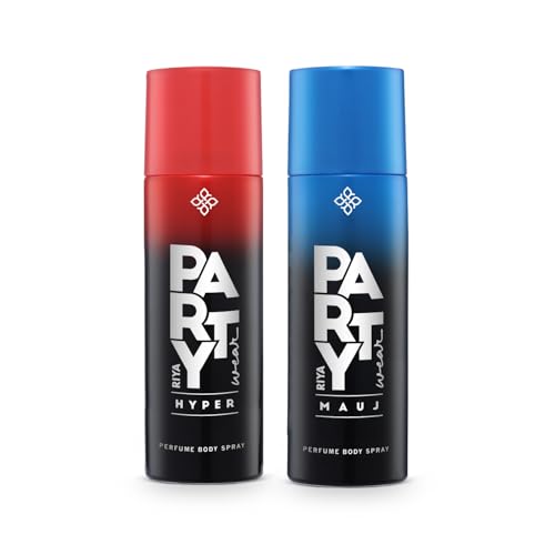 Image of Riya Hyper & Mauj Deodorant for Men | Pack of 2 | 200 ml Each | Long Lasting Body Spray