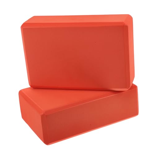 KESYOO 2pcs High-density Foam Yoga Blocks Non-slip Meditation Exercise Blocks Bulk Yoga Bricks for Fitness Stretching
