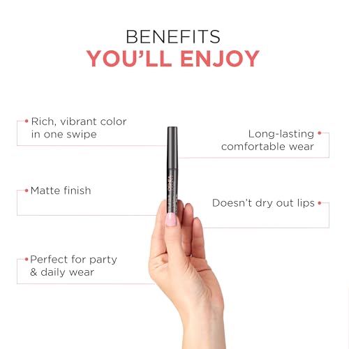 Image of Oshea Colors HD Matte Finish & Highly Pigmented Long Lasting Creamy Lipstick | Lightweight Formula Enriched with Castor Oil, Shea Butter & Jojoba Seed Oil | Free from Paraben - (Peachy Lips 11) 1.2g