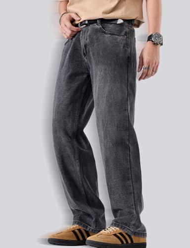 Kinghua Baggy Jeans for Men Spring Summer Casual Straight Leg Loose Fit Vintage Streetwear Trousers Denim Pants with Pockets2