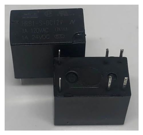Relé HRB1-S-DC12V de 6 pines para control de circuitos de baja tensión