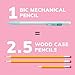BIC Xtra Smooth Mechanical Pencil with Erasers, 0.7 mm Point, Refillable, 40-Count Pack