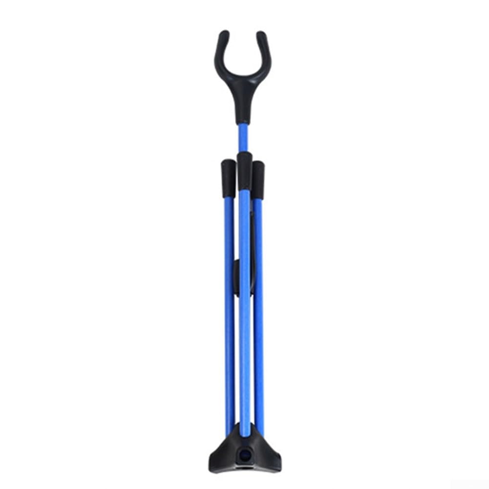 Supporto per arco pieghevole, design stabile per archi ricurvi e lunghi, leggero per un facile utilizzo (blu)