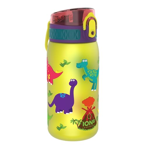 Ion8 Borraccia per Bambini, 350 ml, a Prova di Perdite, Facile da Aprire, Serratura Sicura, Lavabile in Lavastoviglie,...