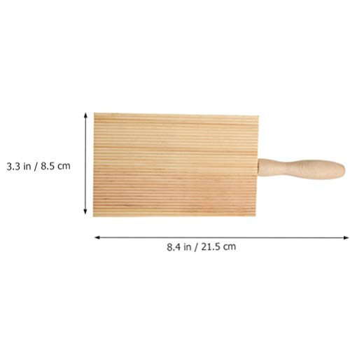 Cabilock 1 máquina de fazer massa, máquina de madeira Gnocchi para casa Garganelli Board (Cáqui)