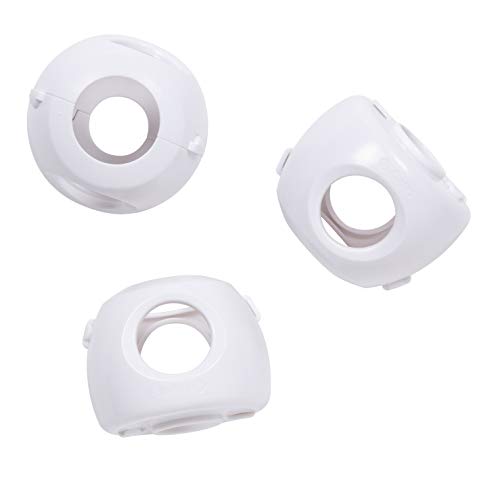 Safety 1st Capas para maçanetas de porta com aderência principal, brancas, tamanho único (pacote com