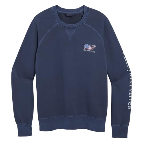 vineyard vines Women's Americana Whale Vineyard Terry Crewneck4