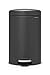 Produktbild Brabantia 113802 newIcon Treteimer 12 L Sense of Luxury, Edelstahl, mineral infinite grau, 12 Liter
