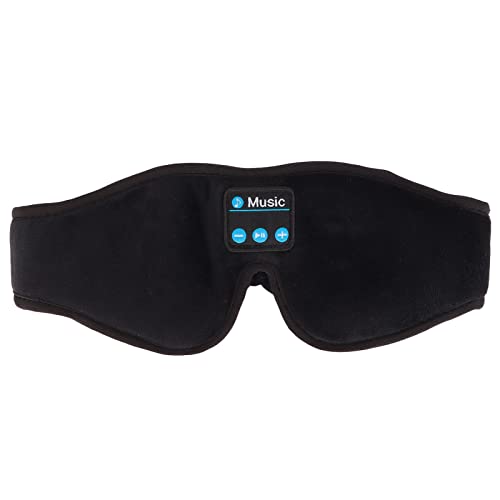 Masque pour les Yeux 3D sans Fil, Casque de Sommeil Bluetooth 5.0 avec Haut-parleur et Micro, Batterie 200 MAh 10 Heures de Lecture, Masque pour les Yeux de Sommeil sans Fil, pour L'insomnie, le Voyag Cover