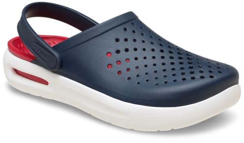 Crocs Unisex-Adult Inmotion Clogs, LiteRide Comfort, Slip On Shoes for Women and Men, Navy, 14 Women/12 Men