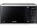 Four micro-ondes Grill Samsung MG23K3515AS - 800 W - Grill 1250 W - plateau tournant 28,8 cm - couleur silver - Décongélation Quick Defrost - Fonction maintien au chaud