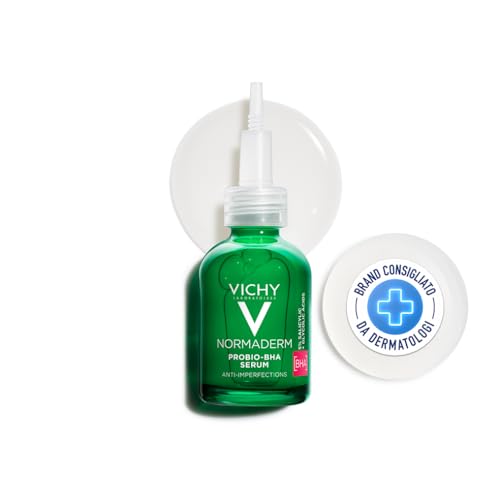 Vichy Normaderm Probio-BHA, Siero Anti-Imperfezioni, Per Pelli Grasse a Tendenza Acneica, Corregge Brufoli, Punti Neri e Macchie, Con Acido...