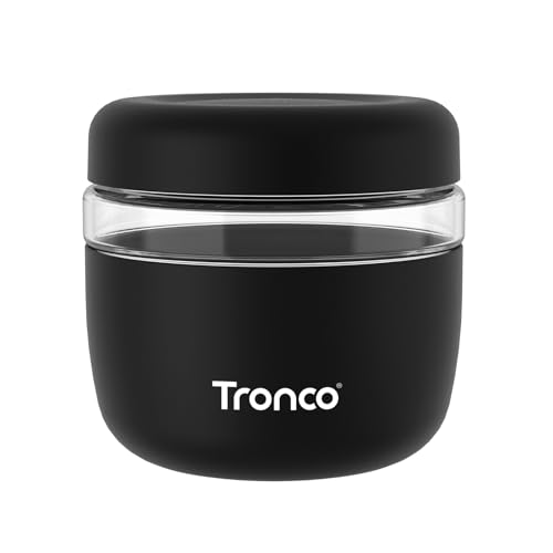 Image of Tronco 24 oz Glass Food Storage & Lunch Bowl Containers with Airtight Lids