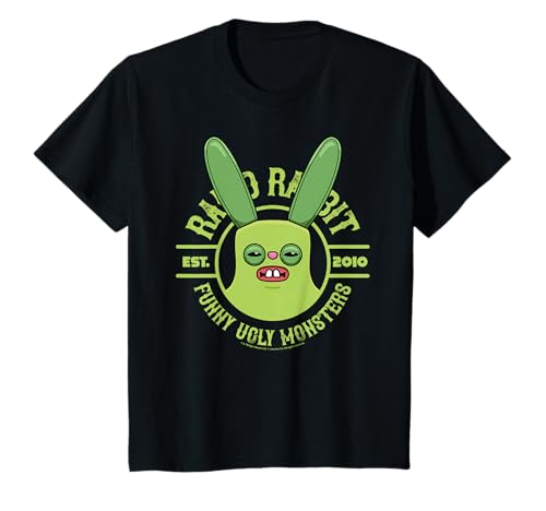 Fuggler Rabid Rabbit Green Originals Funny Ugly Monster Kids T-Shirt
