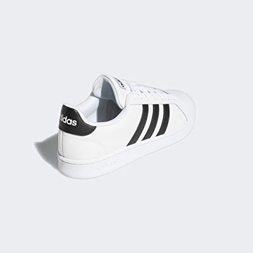 adidas Men's Grand Court Sneaker 10 White/Black/White