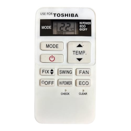 Image of Sanavya AC Remote Control - Compatible Replacement for Split & Window Air Conditioners - Replicates Genuine Remote Functions (Toshiba ac Remote Control 178)