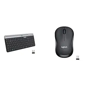 Logitech K580 Slim Multi-Device Wireless Keyboard Bluetooth/Receiver, Compact, Easy Switch, 24 Month